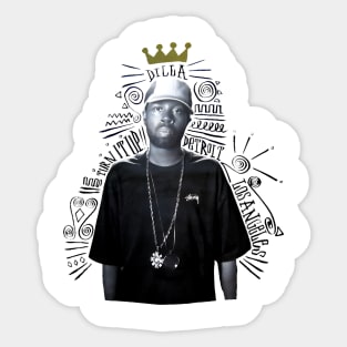 Dilla  aesthetic art Sticker